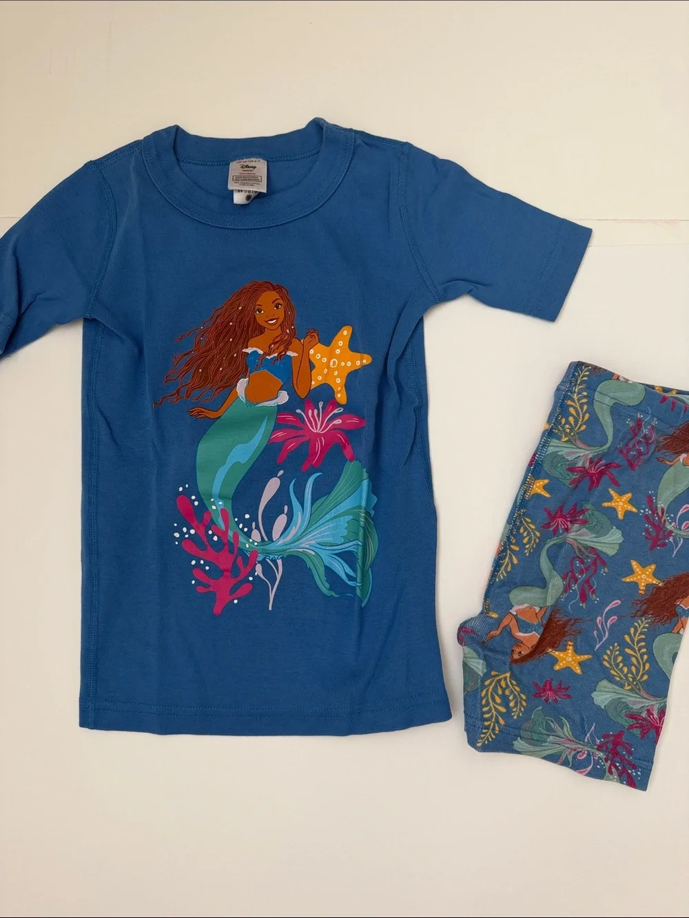 Hanna Andersson Blue Mermaid Graphic Pajama Set